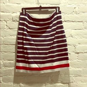 Banana Republic Red/White/Blue stripe mini skirt